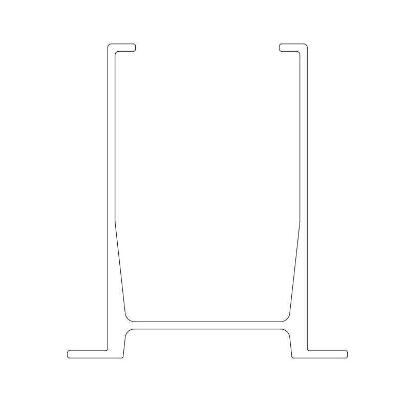 Elevated Troughing Size 1, Trough Only Dimensions