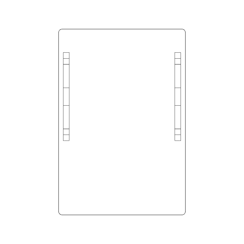Size 1 Troughing End Cap Dimensions