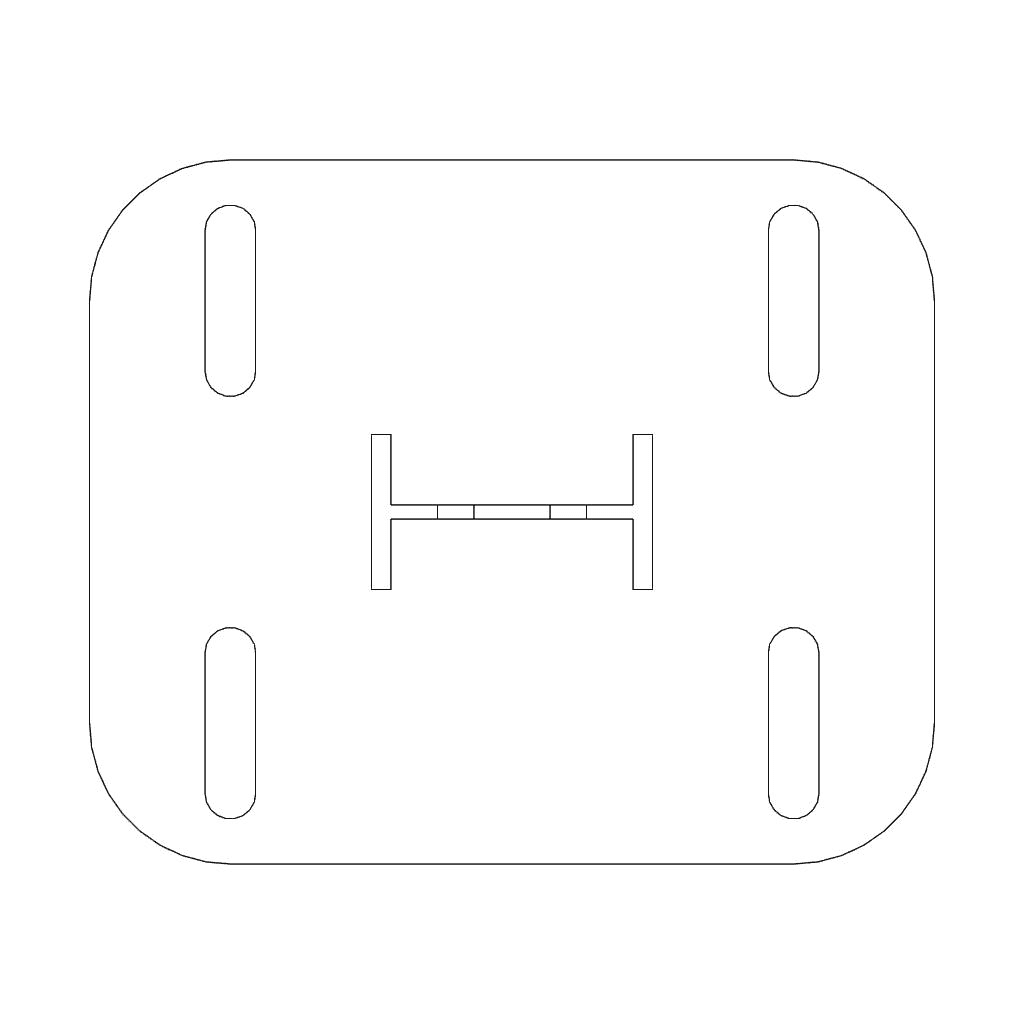 Anchor Steel Mounting Pillar Dimensions