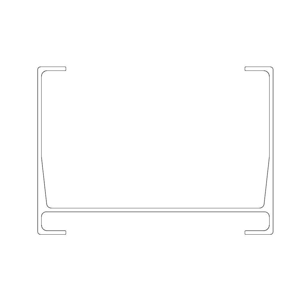 Elevated Troughing Size 2, Trough Only Dimensions