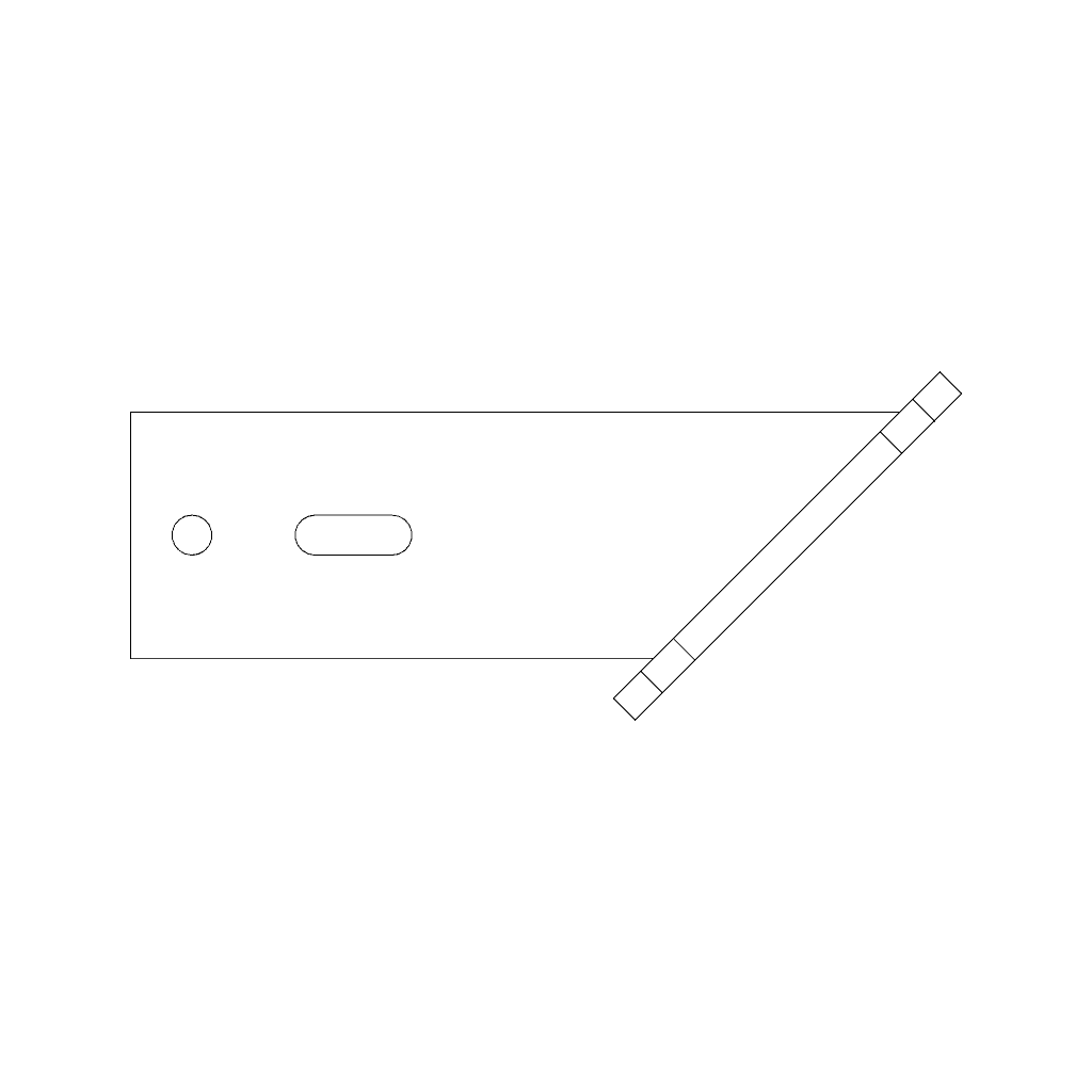 45 Degree Sloping Wall Bracket Dimensions