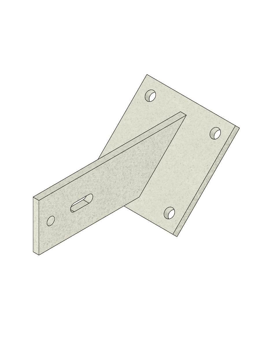 45 Degree Sloping Wall Bracket
