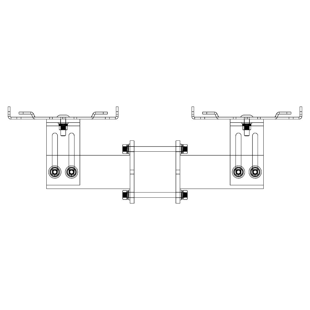 Post Twin Sided Bracket Size 1 Dimensions