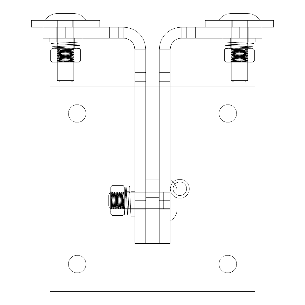 Wall Mounting Bracket Size 1a Dimensions