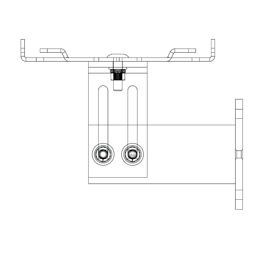 Wall Mounting Bracket Size 1 Dimensions
